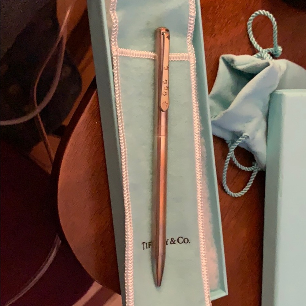 Tiffany sterling silver pen with star detail